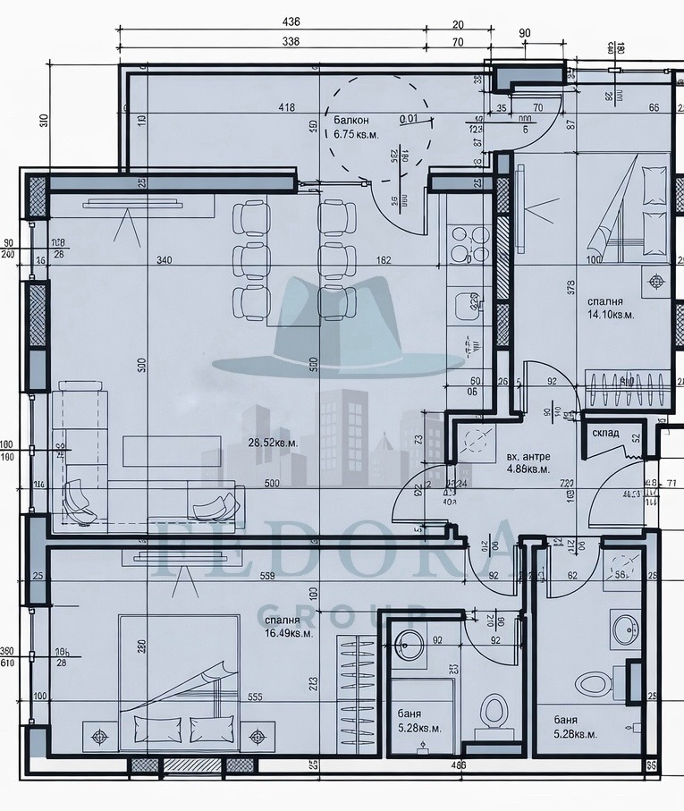 Продава 3-СТАЕН, гр. Пловдив, Прослав, снимка 8 - Апартаменти - 53687942