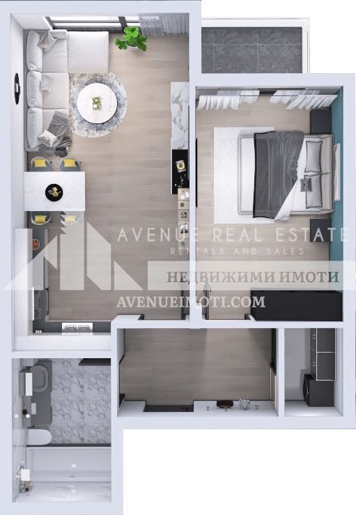 In vendita  1 camera da letto Plovdiv , Iugen , 74 mq | 54534666 - Immagine [6]