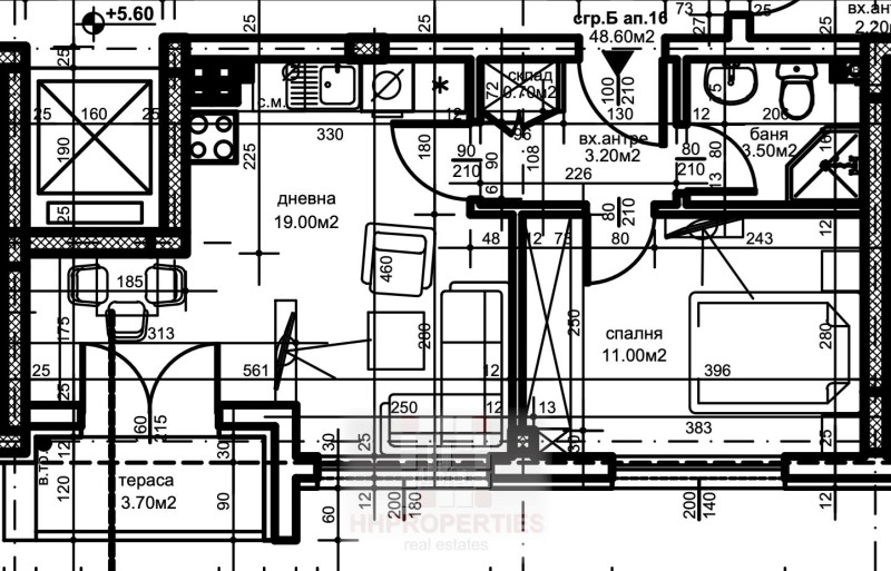 Продава  2-стаен град Пловдив , Христо Смирненски , 58 кв.м | 58249948 - изображение [3]