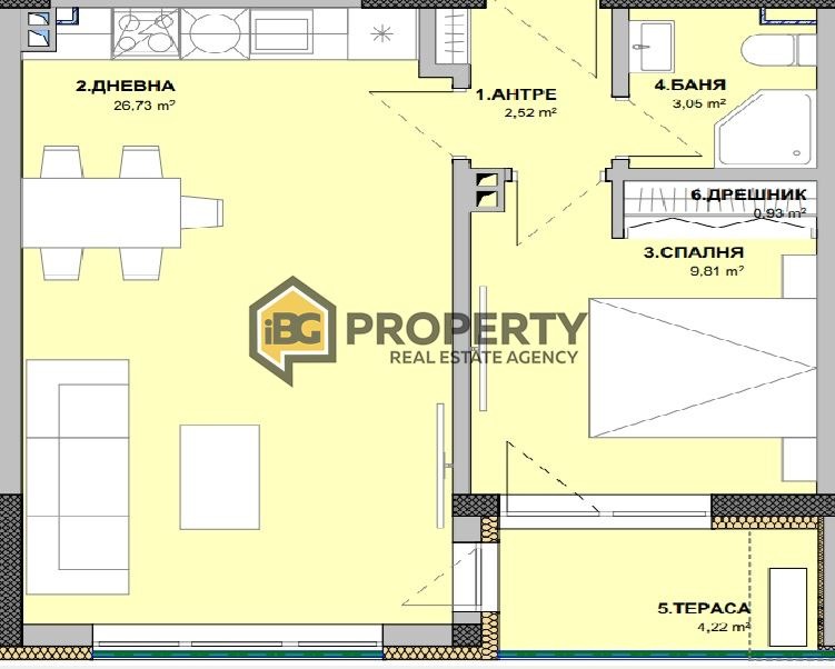 Продава 2-СТАЕН, гр. Варна, Виница, снимка 3 - Апартаменти - 52306898