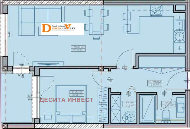 Продава 2-СТАЕН, гр. Варна, Кайсиева градина, снимка 2 - Апартаменти - 55447000