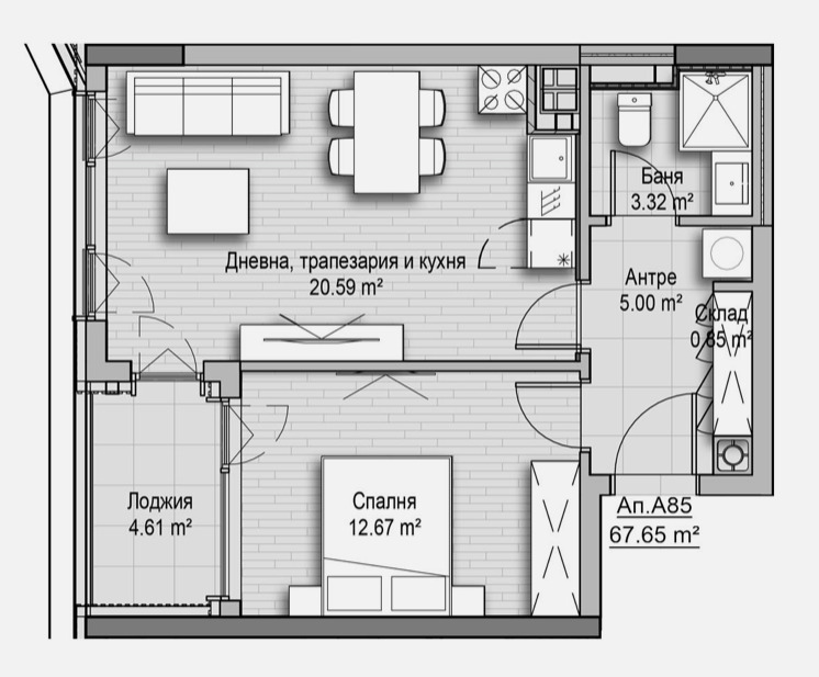 Продава  2-стаен град София , Витоша , 66 кв.м | 93864710 - изображение [6]