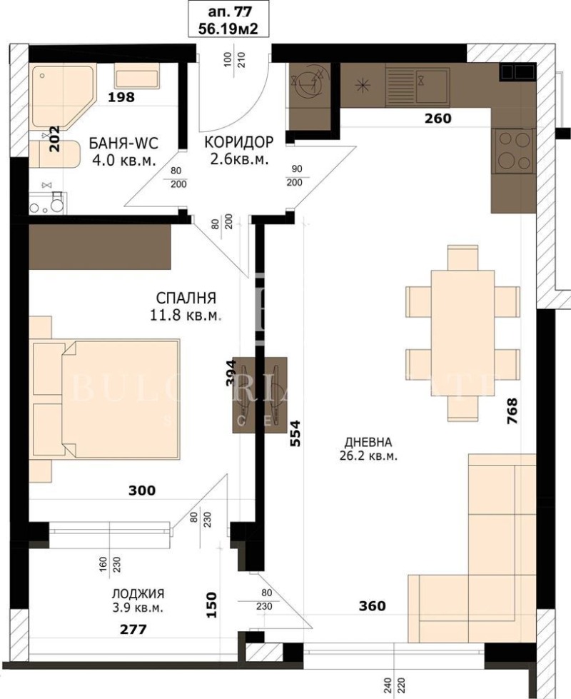 Продава 2-СТАЕН, гр. Варна, Кайсиева градина, снимка 4 - Апартаменти - 53016792