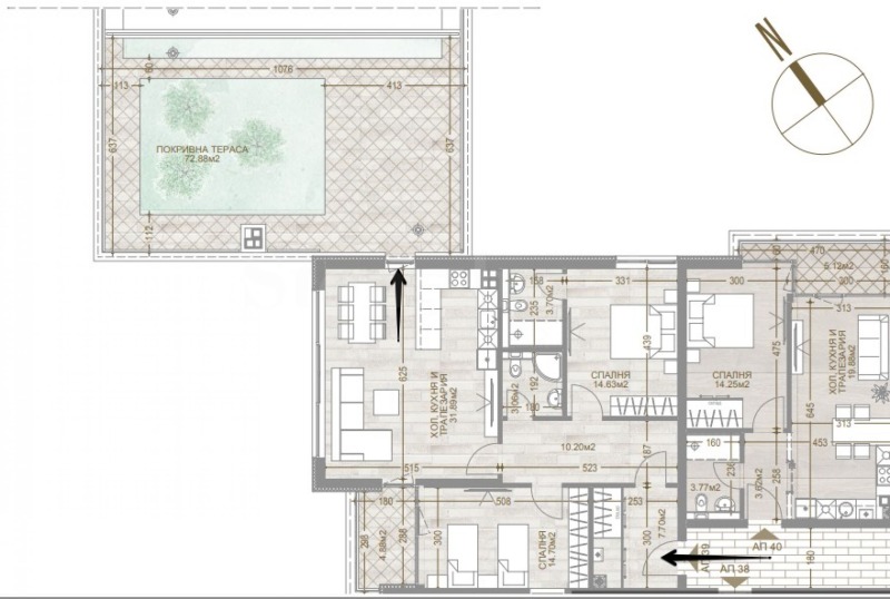 Продава 3-СТАЕН, гр. София, Манастирски ливади, снимка 2 - Апартаменти - 52226541