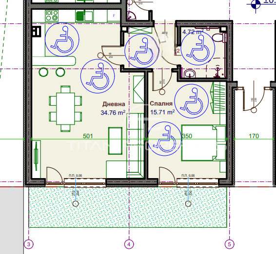 Na prodej  1 ložnice Plovdiv , Christo Smirnenski , 102 m2 | 60752431 - obraz [3]