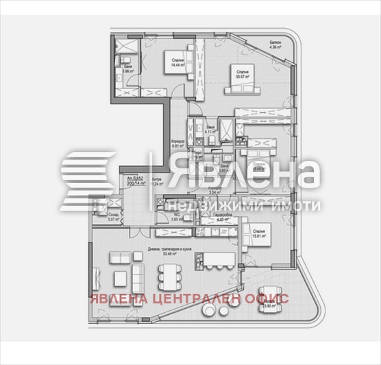 Продава МНОГОСТАЕН, гр. София, Витоша, снимка 2 - Апартаменти - 54115409