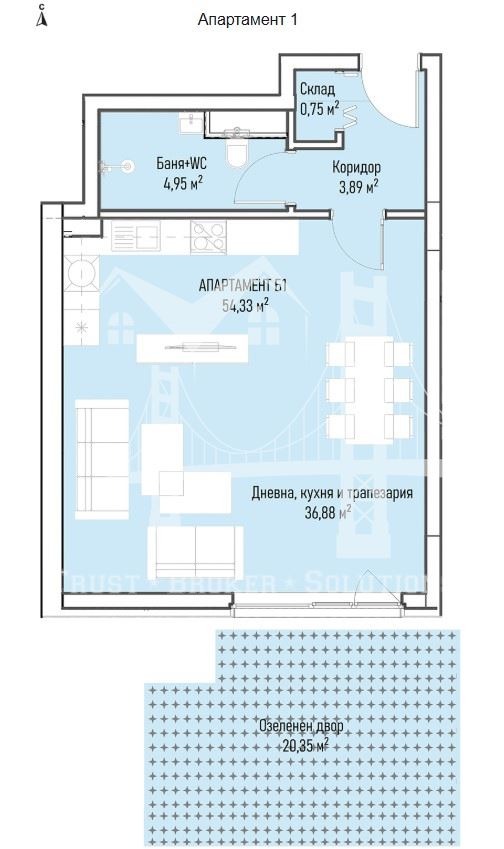 En venta  Estudio Sofia , Mladost 4 , 66 metros cuadrados | 76957798