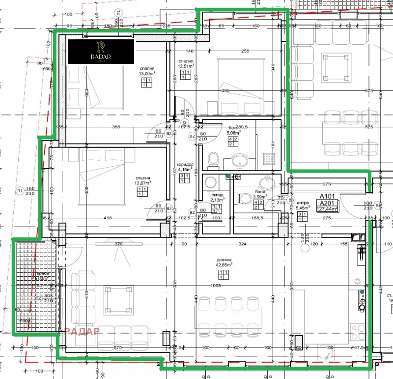 Till salu  3+ sovrum Sofia , Malinova dolina , 149 kvm | 45451172 - bild [9]