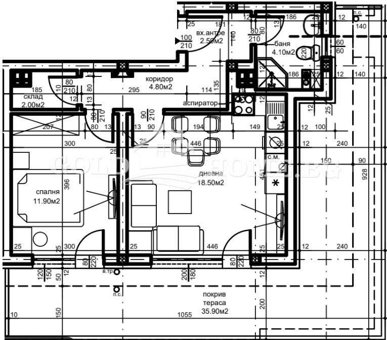In vendita  1 camera da letto Plovdiv , Belomorski , 70 mq | 87505279 - Immagine [5]
