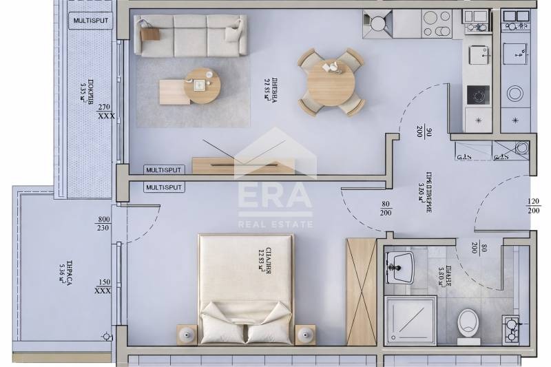 Продава 2-СТАЕН, гр. София, Малинова долина, снимка 2 - Апартаменти - 53149389