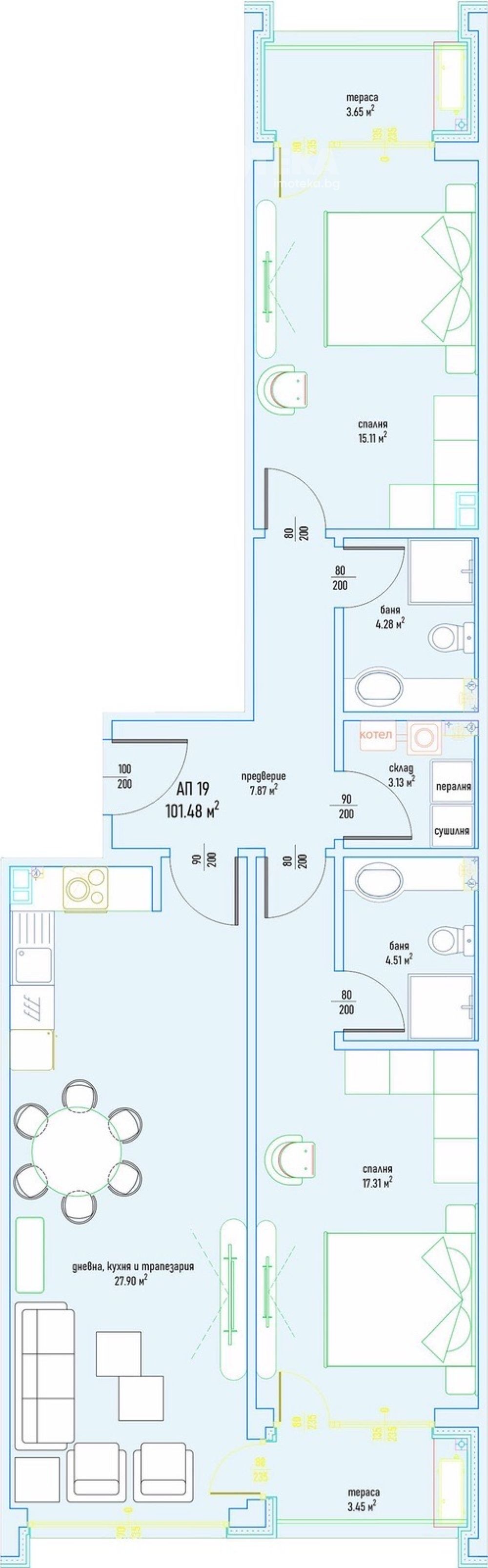 Продава 3-СТАЕН, гр. София, Малинова долина, снимка 3 - Апартаменти - 54338252
