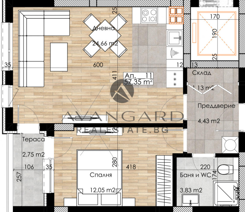 Продава 2-СТАЕН, гр. Пловдив, Остромила, снимка 7 - Aпартаменти - 48212466