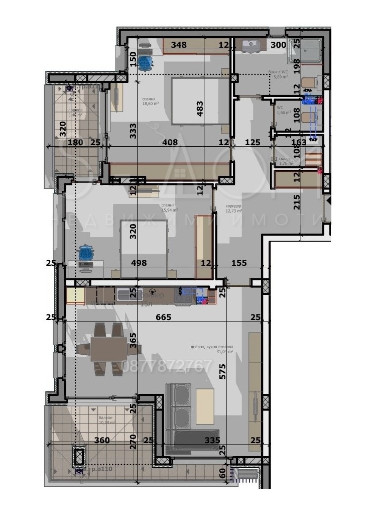 Продава  3-стаен град Стара Загора , Опълченски , 135 кв.м | 10656822 - изображение [2]