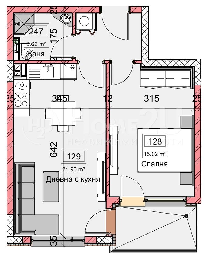 In vendita  1 camera da letto Varna , Kajsieva gradina , 66 mq | 66413055 - Immagine [4]