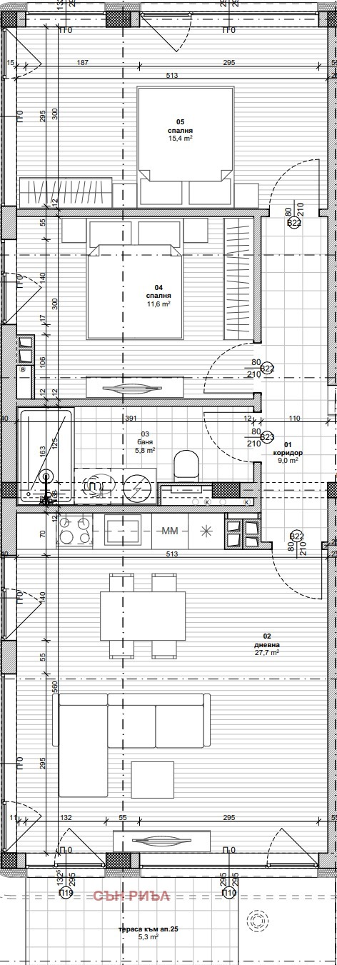 Продава  3-стаен град Варна , к.к. Св.Св. Константин и Елена , 109 кв.м | 49539873 - изображение [5]