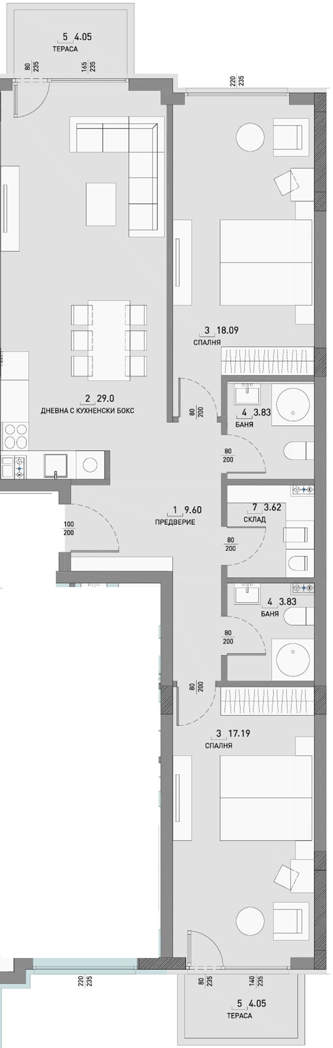 Продава 3-СТАЕН, гр. София, Малинова долина, снимка 5 - Апартаменти - 52248543