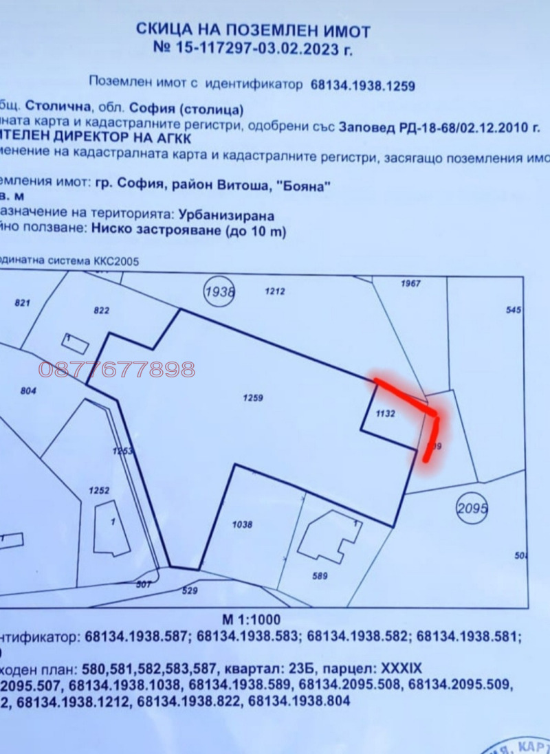 Продава ПАРЦЕЛ, гр. София, Бояна, снимка 10 - Парцели - 47294385