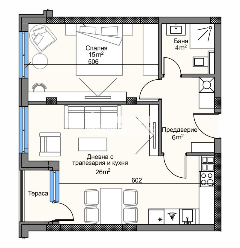 Til salg  1 soveværelse Plovdiv , Karshiyaka , 75 kvm | 65505609 - billede [16]