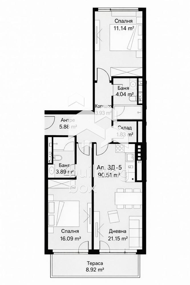 Продава 3-СТАЕН, гр. София, Банишора, снимка 15 - Апартаменти - 54921859