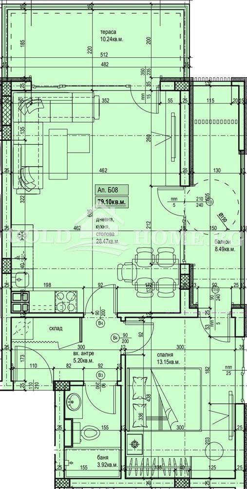 Продава 2-СТАЕН, гр. Пловдив, Христо Смирненски, снимка 7 - Апартаменти - 56267025