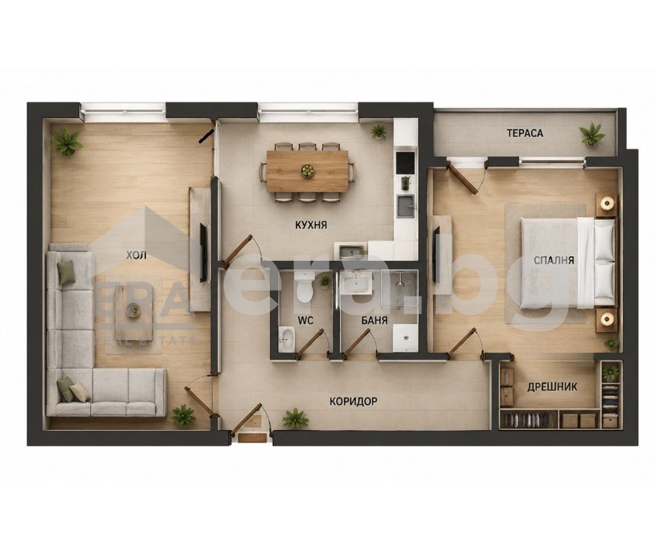 Продава 3-СТАЕН, гр. Варна, Трошево, снимка 14 - Апартаменти - 55834922