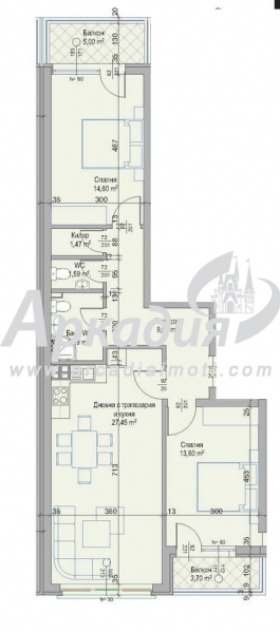 Продава 3-СТАЕН, гр. Пловдив, Христо Смирненски, снимка 2 - Aпартаменти - 46677561