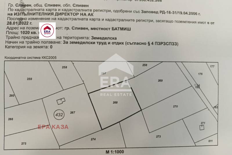 For Sale  Plot Sliven , v.z. Sliven , 2475 sq.m | 93374561 - image [3]