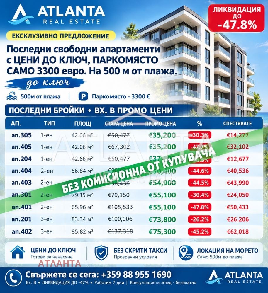 Продава 2-СТАЕН, гр. Бяла, област Варна, снимка 6 - Апартаменти - 56700868