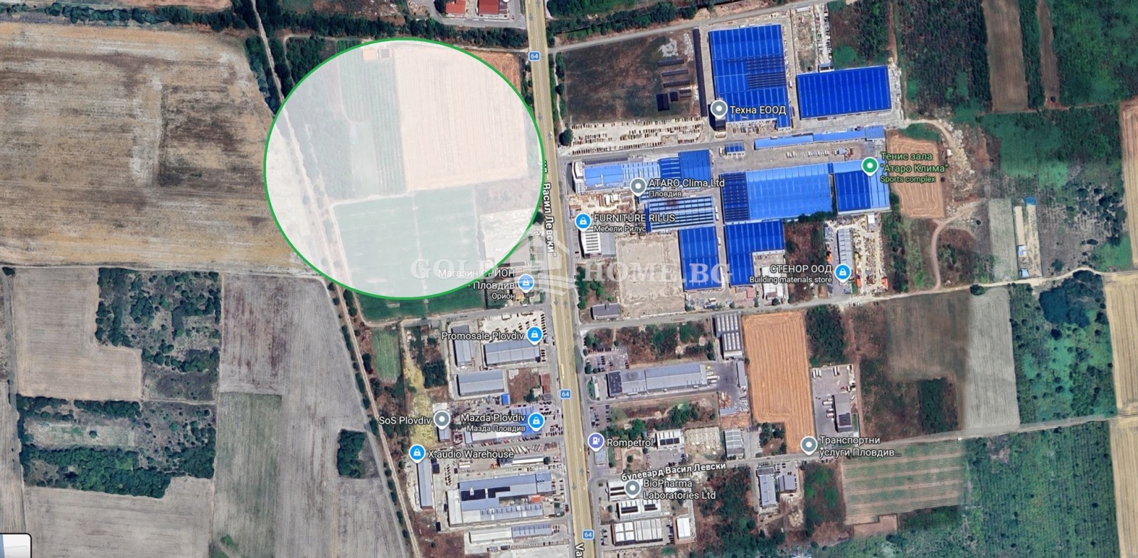 Продава ПАРЦЕЛ, гр. Пловдив, Индустриална зона - Север, снимка 2 - Парцели - 54206836