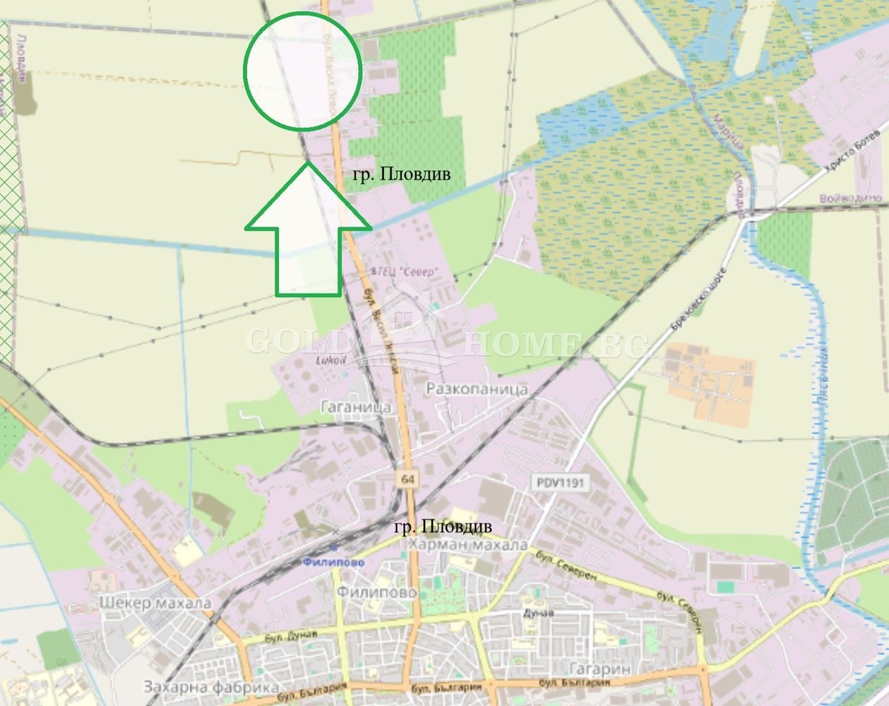 Продава ПАРЦЕЛ, гр. Пловдив, Индустриална зона - Север, снимка 3 - Парцели - 54206836