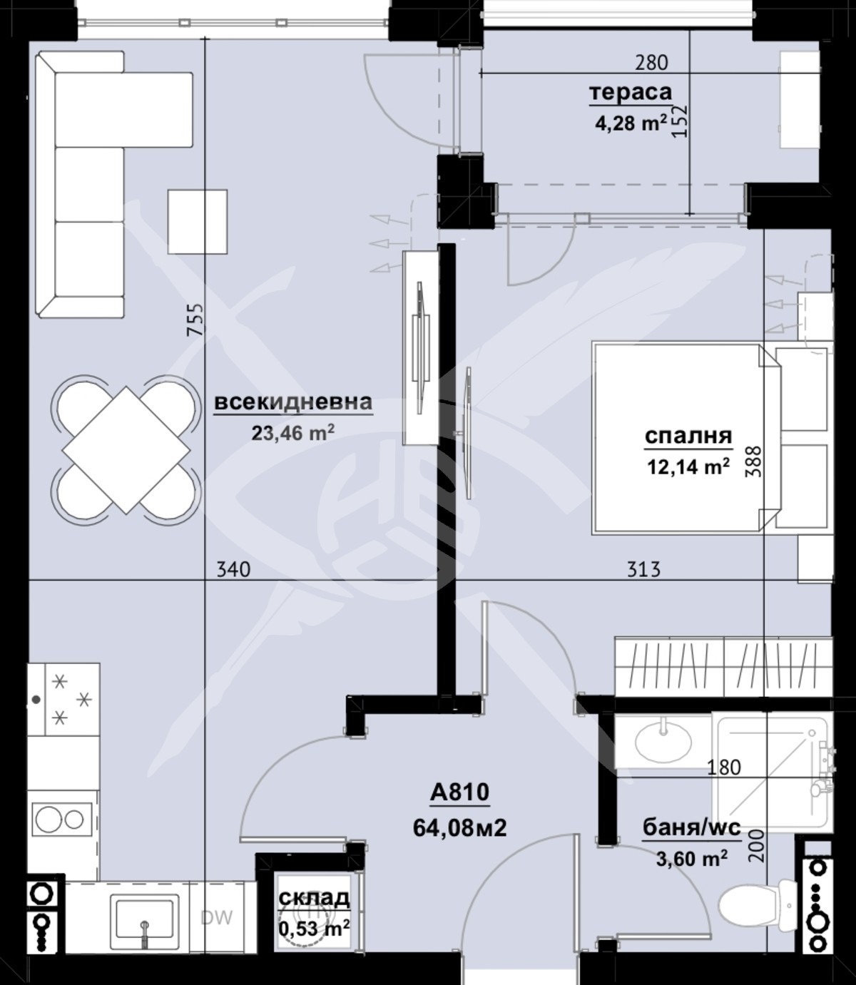 Продава 2-СТАЕН, гр. Бургас, област Бургас, снимка 1 - Апартаменти - 53815241