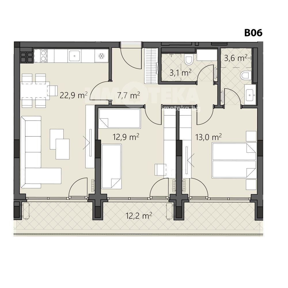 Продава 3-СТАЕН, гр. София, Овча купел 2, снимка 2 - Апартаменти - 55142688