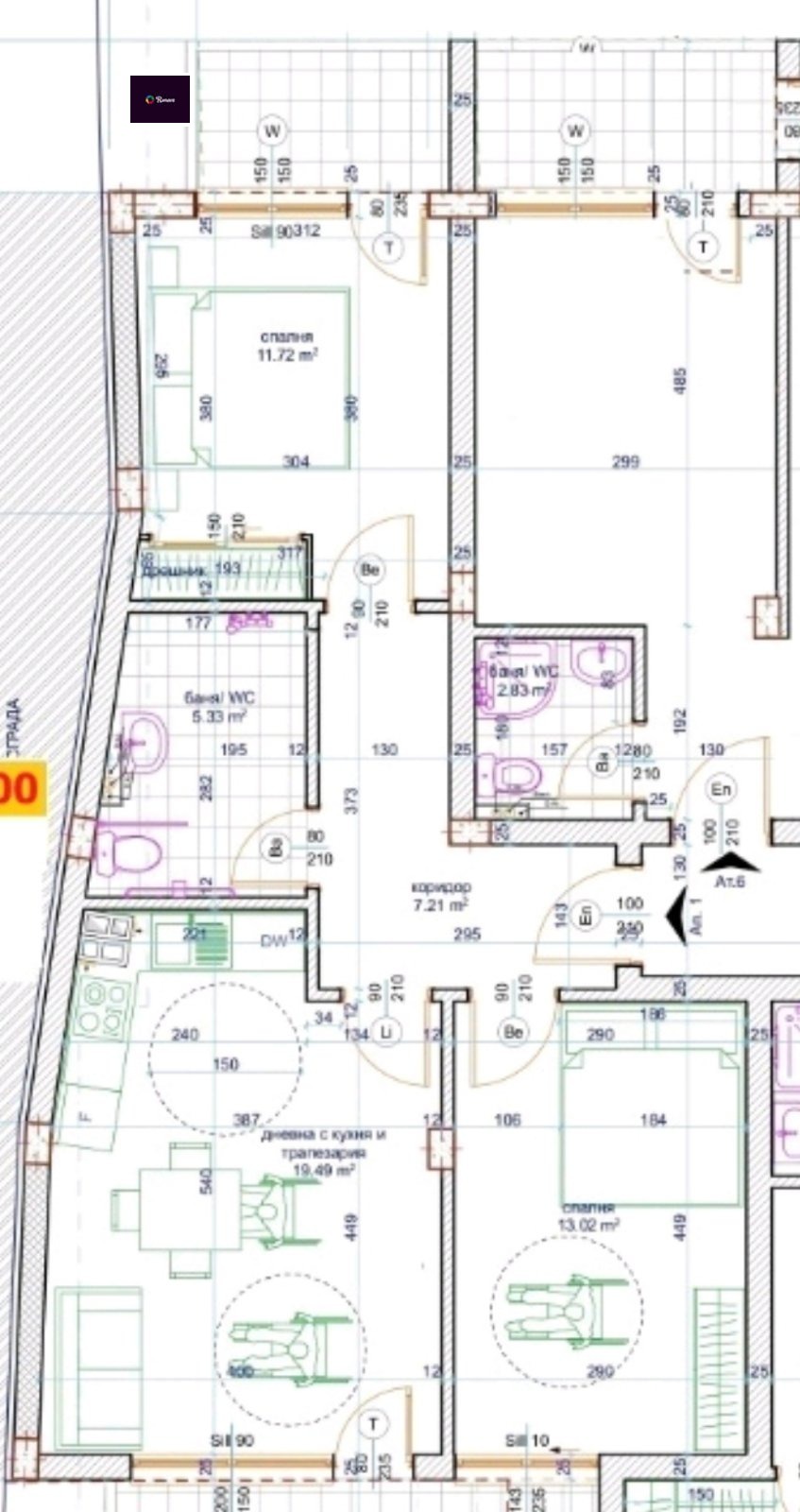 Продава 3-СТАЕН, гр. Варна, Цветен квартал, снимка 8 - Апартаменти - 55033718