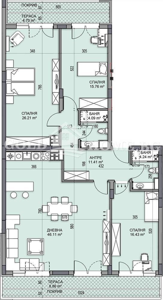 Продава 4-СТАЕН, гр. Пловдив, Гагарин, снимка 2 - Апартаменти - 54164990