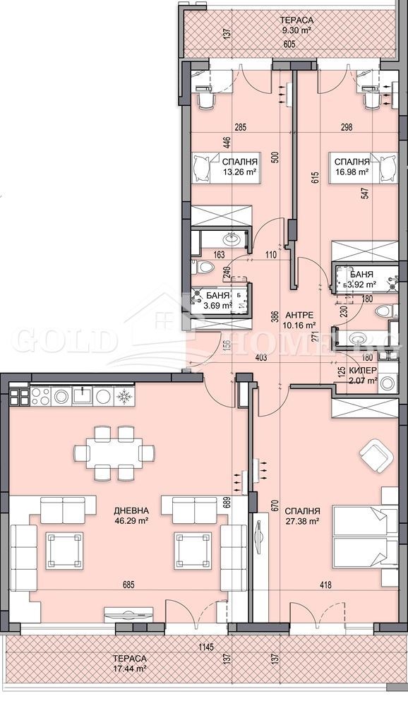 Продава 4-СТАЕН, гр. Пловдив, Гагарин, снимка 2 - Апартаменти - 54164990