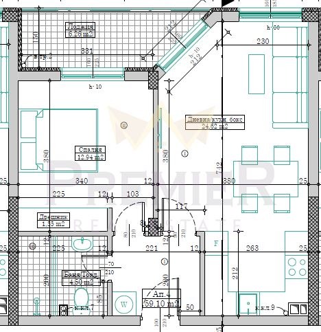 Na prodej  1 ložnice Varna , Vladislav Varnenčik 1 , 69 m2 | 32597772 - obraz [6]