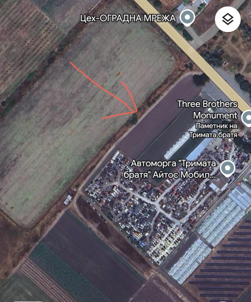 Продава ЗЕМЕДЕЛСКА ЗЕМЯ, гр. Айтос, област Бургас, снимка 2 - Земеделска земя - 52618371