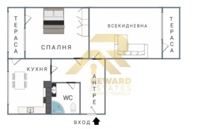 1 makuuhuone Ilinden, Sofia 8