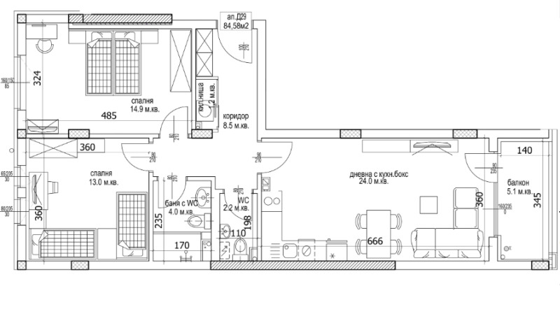 Продава  3-стаен град Варна , Кайсиева градина , 99 кв.м | 33189478 - изображение [2]