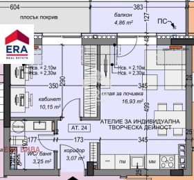 1 спальня Сухата река, София 4
