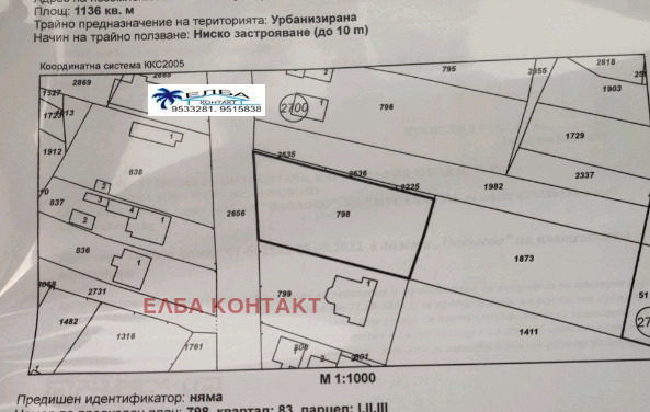 Продава  Парцел град София , с. Волуяк , 1130 кв.м | 50396357 - изображение [2]