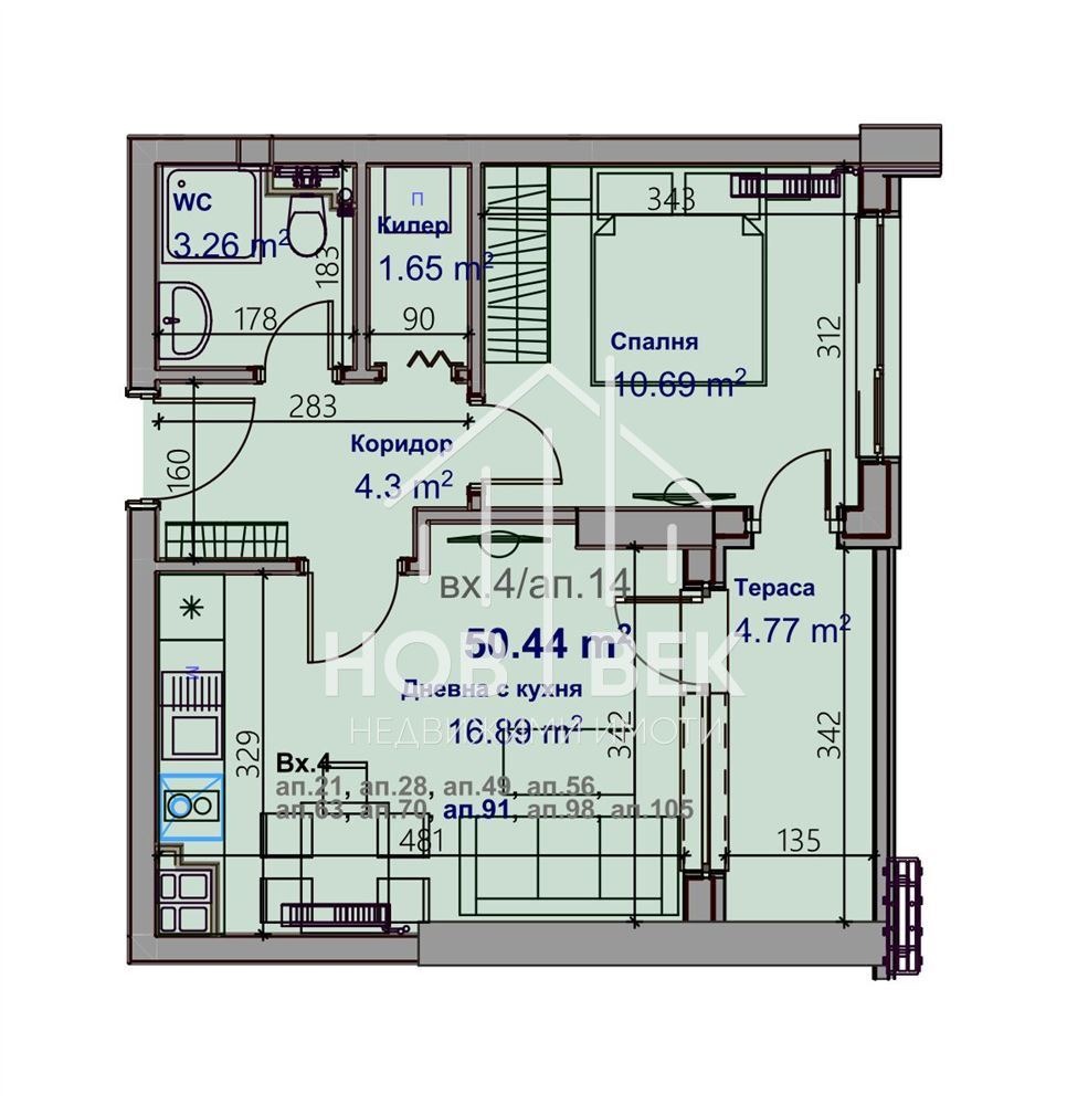 Продава 2-СТАЕН, гр. Варна, Младост 2, снимка 4 - Апартаменти - 55096863