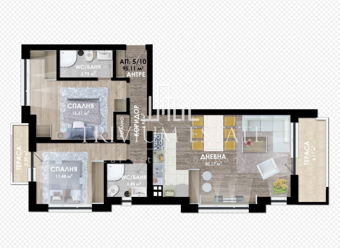 Продава 3-СТАЕН, гр. Пловдив, Христо Смирненски, снимка 2 - Апартаменти - 52627394