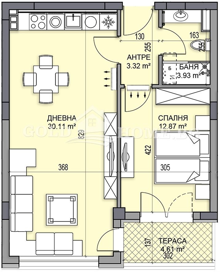 Продава 2-СТАЕН, гр. Пловдив, Гагарин, снимка 5 - Апартаменти - 55951469