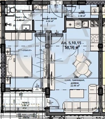 Продава 2-СТАЕН, гр. Пловдив, Кършияка, снимка 12 - Апартаменти - 56603902