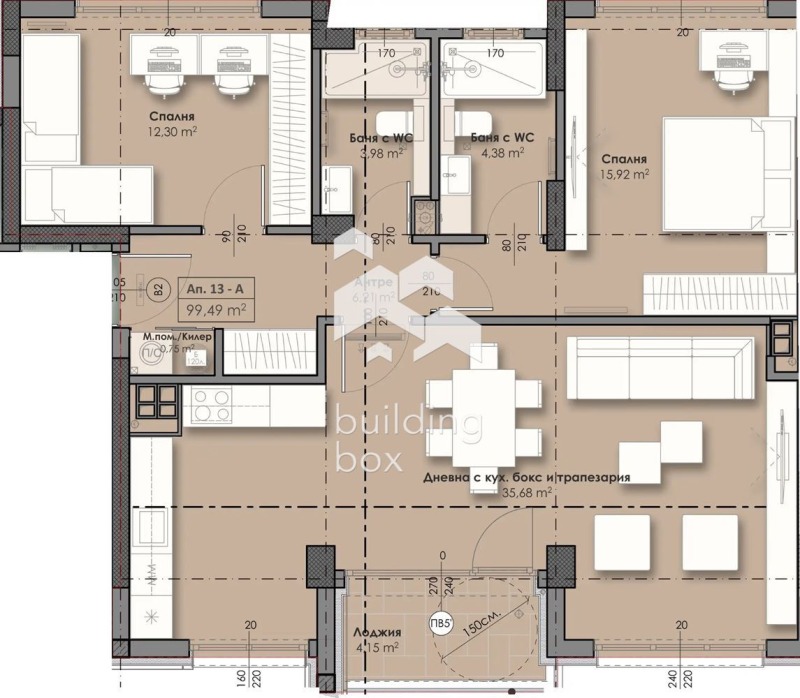 Продава 3-СТАЕН, гр. София, Връбница 2, снимка 2 - Апартаменти - 53229632