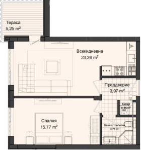 Продается 1 спальня