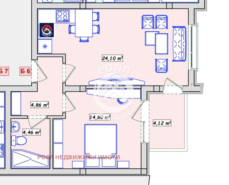 Na prodej  1 ložnice Chaskovo , Kuba , 61 m2 | 61888507 - obraz [5]