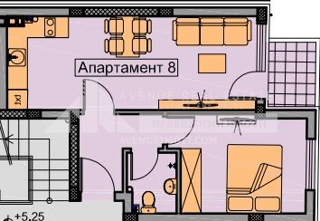 На продаж  1 спальня Пловдив , Христо Смирненски , 60 кв.м | 97628283 - зображення [2]