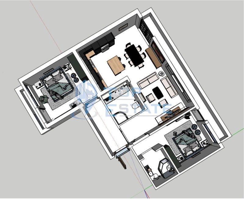 Продава 3-СТАЕН, гр. Велико Търново, Бузлуджа, снимка 1 - Aпартаменти - 48195426